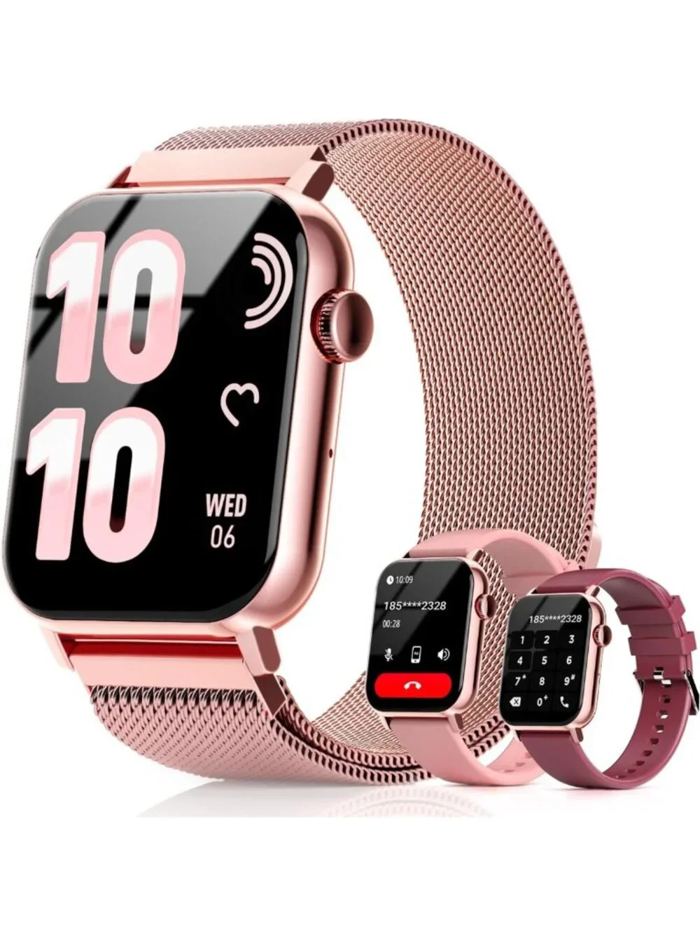 Stylish 1.83'' HD Smart Watch for Women | Fitness Tracker, Heart Rate Monitor